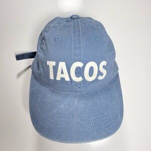 Frankie Jean Tacos Vintage Adjustable Dad Hat Cotton Washed Blue Baseball Cap